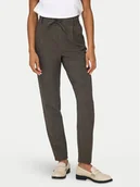 Spodnie damskie - ONLY Spodnie materiałowe Poptrash 15330800 Szary Regular Fit - miniaturka - grafika 1