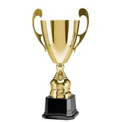 Gadżety dla kibiców - Puchar metalowy złoty 4104F - miniaturka - grafika 1