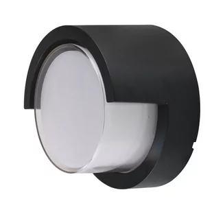 Kinkiet Zewnętrzny Oprawa Ścienna V-Tac 12W Led Ip65 Czarna Okrągła Vt-827 3000K 1155Lm - Lampy ogrodowe - miniaturka - grafika 1
