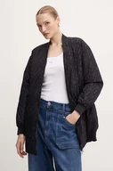 Kurtki damskie - Armani Exchange kurtka damska kolor czarny zimowa oversize 6DYK07 YN2UZ - miniaturka - grafika 1
