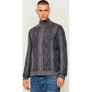 GUESS Sweter NOEL Regular Fit - Swetry męskie - miniaturka - grafika 1