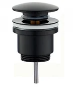 Korki do umywalek - VITALLE 2000500060 STILLO korek click-clack okrągły czarny - miniaturka - grafika 1