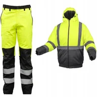 Odzież robocza - UBRANIE ROBOCZE ZIMOWE OCIEPLANE ODBLASKOWE ZESTAW KURTKA SPODNIE - miniaturka - grafika 1