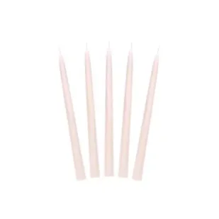 Świeca stożkowa matowa nude 24cm 10szt - Urodziny dla dorosłych - miniaturka - grafika 1