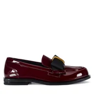 Mokasyny damskie - Mokasyny Gino Rossi SAVA-1797-23-2 Bordowy - miniaturka - grafika 1