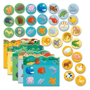 Dziecięca gra lotto Djeco Animals - Gry planszowe - miniaturka - grafika 1