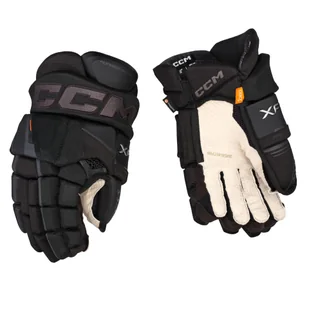 Rękawice hokejowe CCM Tacks XF PRO Black/Grey Junior 12 cali - Hokej - miniaturka - grafika 1