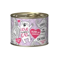 Mokra karma dla kotów - Love is where a cat is® z kurczakiem i królikiem 200g - miniaturka - grafika 1