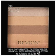 Rozświetlacze do twarzy i ciała - Revlon, Highlighting Palette, Paleta Rozświetlaczy, 010 Peach Glow, 7.5g - miniaturka - grafika 1