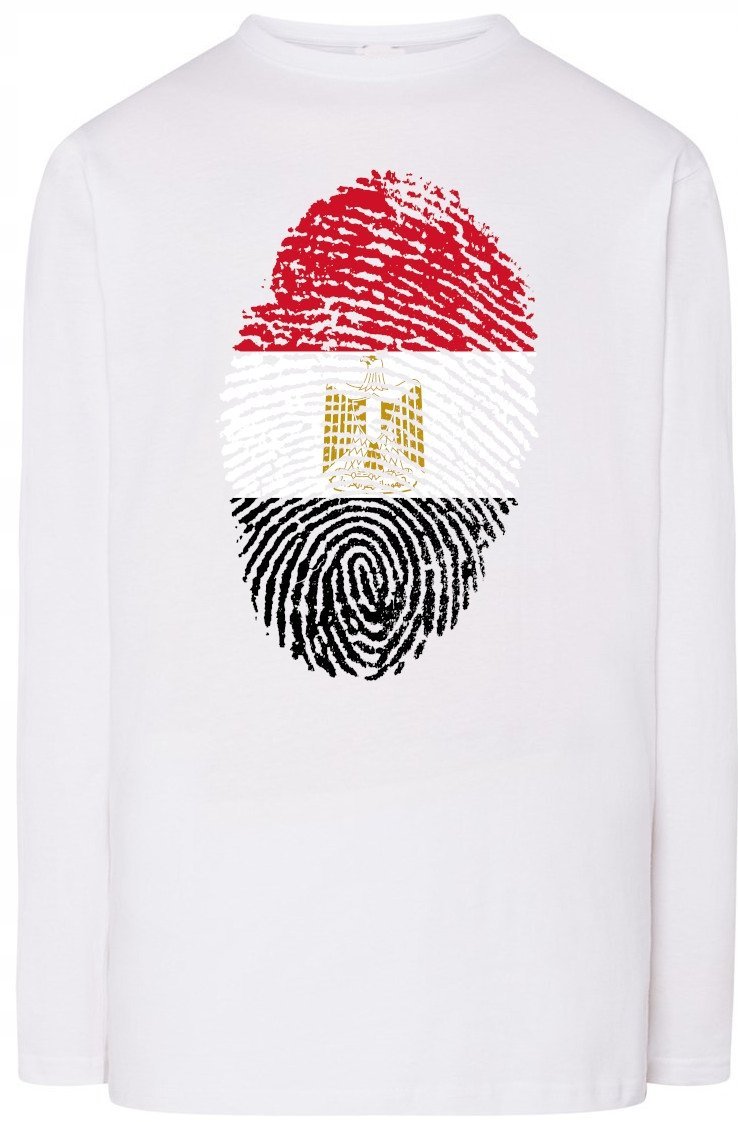 Egipt Odcisk Palca Flaga Longsleeve Rozm.5XL