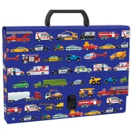 Teczki i skoroszyty - Teczka z rączką A4 4.5 cm Pojazdy 11 Derform - miniaturka - grafika 1