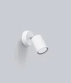 Lampy ścienne - Pojedynczy biały kinkiet w kształcie tuby SL.1123 z serii LEMMI - miniaturka - grafika 1