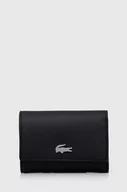 Portfele - Lacoste portfel damski kolor czarny - miniaturka - grafika 1