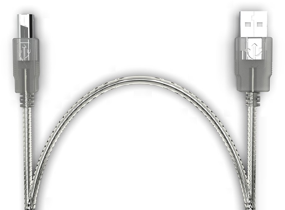 Ugreen Inca IPR-01 kabel USB USB 2.0 1,5 m USB B 0,48 Gbit/s Przezroczysty