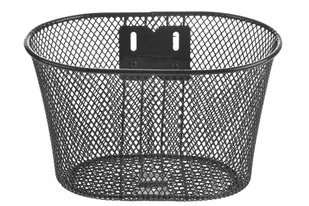 ARKUS Koszyk na kierownicę dziecięcy HB-047-1 metalowy, czarny, 25x17 cm - Koszyki rowerowe - miniaturka - grafika 1