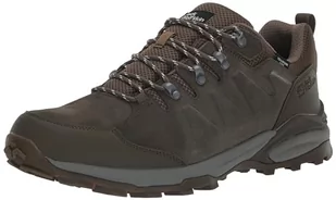 Jack Wolfskin Męskie buty trekkingowe Refugio Texapore Low M, Cold Coffee, 42 EU, Cold Coffee, 42 EU - Buty trekkingowe męskie - miniaturka - grafika 1
