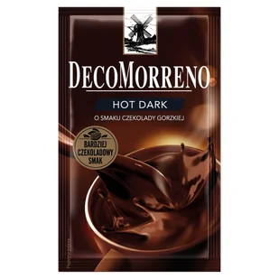 DecoMorreno Hot Dark Napój instant o smaku czekolady gorzkiej 25 g - Kakao i czekolada - miniaturka - grafika 1