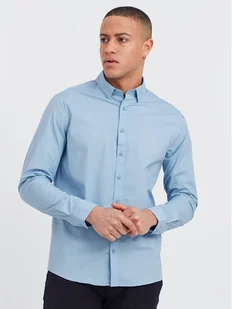 Solid Koszula 21103247 Niebieski Regular Fit - Koszule męskie - miniaturka - grafika 1