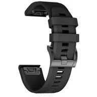 Akcesoria do smartwatchy - Tech-Protect FlavourDesign SMOOTH FENIX 3/5X (26MM) BLACK - miniaturka - grafika 1