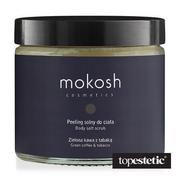 Peelingi do ciała - Mokosh Peeling solny do ciała Zielona kawa z tabaką 300g - miniaturka - grafika 1