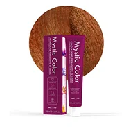 Farby do włosów i szampony koloryzujące - Mystic Color - Intensywny miedziany blond kolor 7,44 - farba do włosów - Profesjonalna farba w kremowym długotrwała - z hydrolizowaną keratyną, olejkiem arganowym i nagietkiem - 100 ml - miniaturka - grafika 1