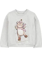 Bluzy i sweterki niemowlęce - carter's Bluza w kolorze szarym - miniaturka - grafika 1