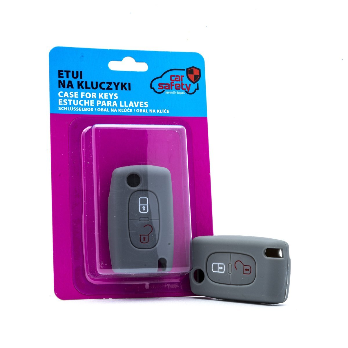 CARSAFETY ETUI SILIKONOWE NA KLUCZYK DO CITROEN C4 307 407 208 PEUGEOT 308