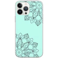 Etui i futerały do telefonów - Etui do Apple IPHONE 14 PRO MAX Mandale 007 Babaco Nadruk pełny Miętowy - miniaturka - grafika 1