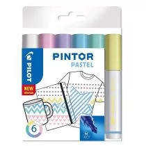 Pilot Pen Pilot Pigment marker pintor, Medium,-częściowy zestaw "Pastel Mix ' 3131910517474 - Półki łazienkowe - miniaturka - grafika 1