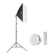 Lampy studyjne - Lampa SOFTBOX 50x50 150W/300W LED - miniaturka - grafika 1