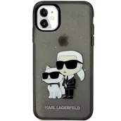 Etui i futerały do telefonów - Etui Karl Lagerfeld KLHCN61HNKCTGK do iPhone 11 / Xr 6,1" hardcase Gliter Karl&Choupette - miniaturka - grafika 1