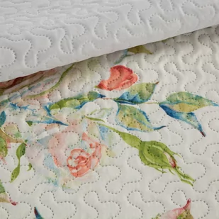 Narzuta 170 x 210 Pikowana Rosa Biały+Niebieski - Narzuty - miniaturka - grafika 3