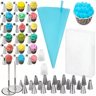 Zestaw cukierniczy 38 el. do dekoracji, akcesoria do dekoracji ciast i tortów - Pozostałe akcesoria kuchenne - miniaturka - grafika 1
