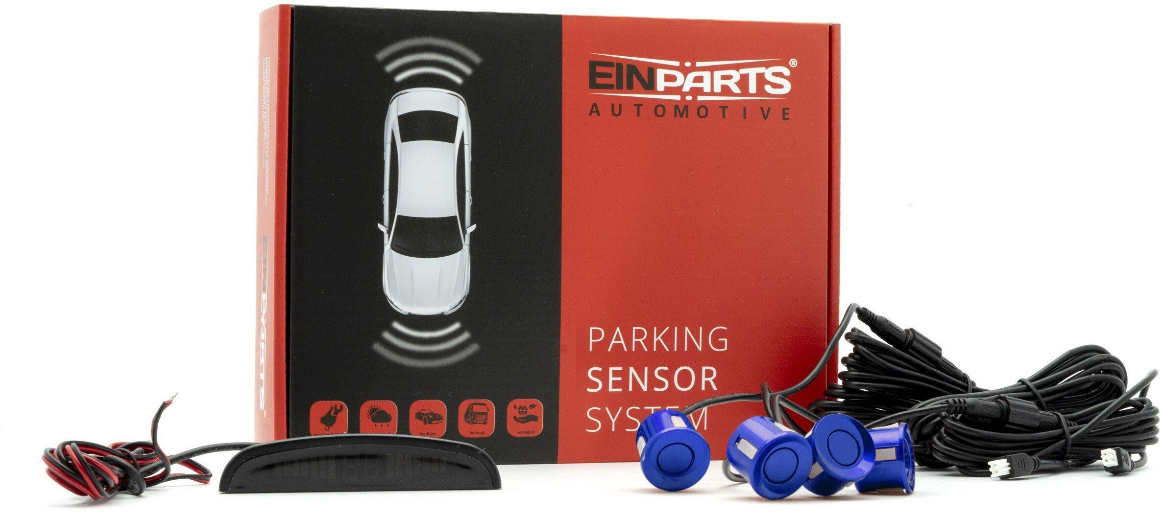 Einparts Automotive EINPARTS BEZPRZEWODOWY ZESTAW CZUJNIKÓW PARKOWANIA DO SAMOCHODÓW Z CENTRALĄ
