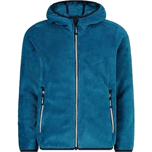 CMP - kurtka polarowa dla dzieci z kapturem stałym, Jadeit, 140 - Kurtki i płaszcze dla chłopców - miniaturka - grafika 1