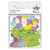 Zabawki kreatywne - Naklejki piankowe tulipany + motyle 92szt - miniaturka - grafika 1