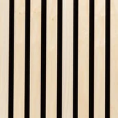 Panele ścienne i boazeria - Lamele ścienne akustyczne na filcu Drewno Naturalne Fornir 2 x 32 cm – dł. 2,7 m - miniaturka - grafika 1