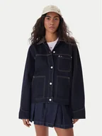 Kurtki damskie - Tommy Jeans Kurtka jeansowa Chore DW0DW21981 Granatowy Regular Fit - miniaturka - grafika 1