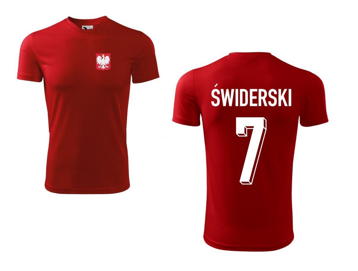 Treningowa Koszulka POLSKA ŚWIDERSKI 7 jr