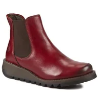 Botki damskie - Sztyblety Fly London Salvfly P143195004 Bordowy - miniaturka - grafika 1