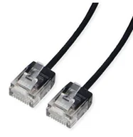 Patchcordy - ROLINE UTP Data Center Patch Cord Cat.6A Class EA, LSOH, Slim, Ultra Short Connector, czarny, 5 m - miniaturka - grafika 1