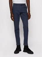 Spodnie męskie - Boss Spodnie materiałowe Schino-Modern 2 50436144 Granatowy Slim Fit - miniaturka - grafika 1