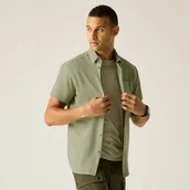 Koszule męskie - Regatta Koszula męska z krótkim rękawem Travel Light przeciw insektom Zielony, Rozmiar: L - miniaturka - grafika 1