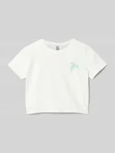 Koszulki dla dziewczynek - T-shirt krótki z nadrukiem z motywem - miniaturka - grafika 1