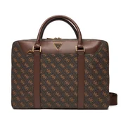 Torby na laptopy - Torba na laptopa Guess Vezzola Smart HMEVZL P3138 Brązowy - miniaturka - grafika 1