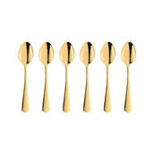 Zestawy sztućców - Komplet Łyżeczek Do Herbaty Złotych 6 Sztuk Slim Gold Villa Italia - miniaturka - grafika 1