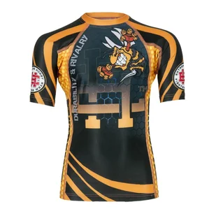 Koszulka Sportowa Dziecięca Rasguard MMA EXTREME HOBBY ANGRY WASP - Kimona, stroje i obuwie - miniaturka - grafika 1