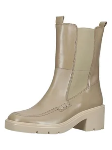 Gabor Skórzane sztyblety w kolorze beżowym - Botki damskie - miniaturka - grafika 1