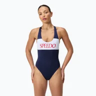 Stroje kąpielowe - Strój pływacki jednoczęściowy damski Speedo Colourblock Racerback - miniaturka - grafika 1