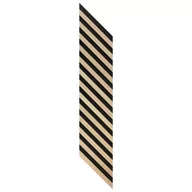 Panele ścienne i boazeria - Panel ścienny 3D Lamel na filcu Chevron lewy 112x20 cm Fllow 5902409746631 - miniaturka - grafika 1